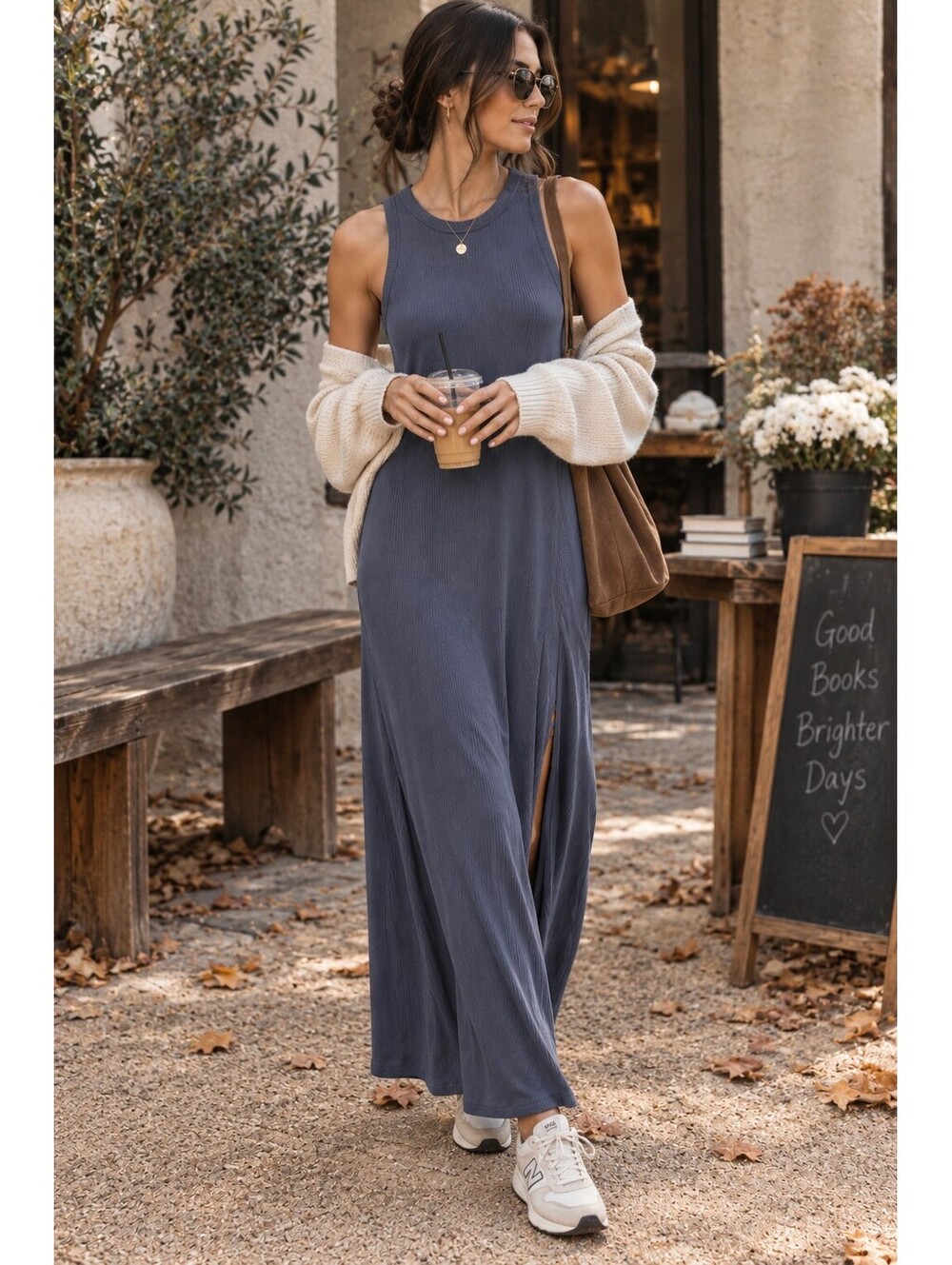 Abercrombie & Fitch Racerback Ribbed Maxi Dress - Women's XL